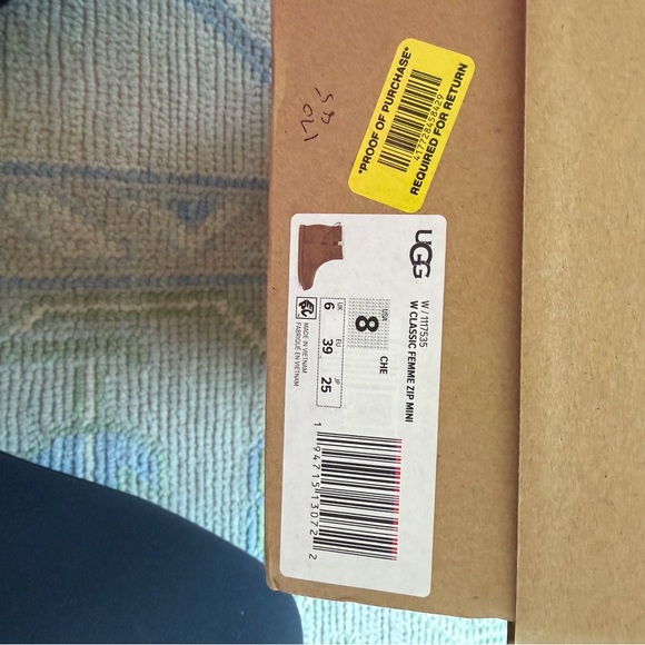 Womens chestnut classic femme zip mini boot size 8 - Picture 8 of 8